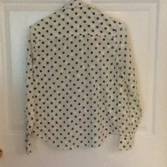 J. Crew Shirt Black and Cream Size XXS - Picture 2 of 4